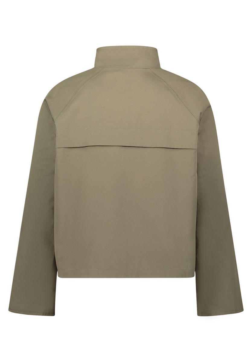 A-Linien Übergangsjacke mit Stehkragen