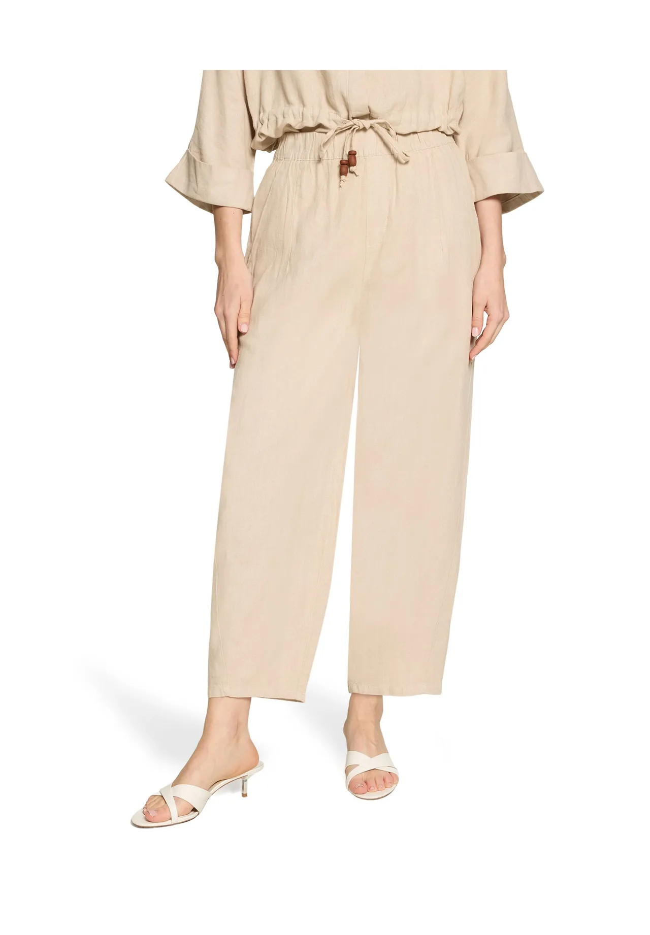 Lässige Stoffhose mit Kordelzug