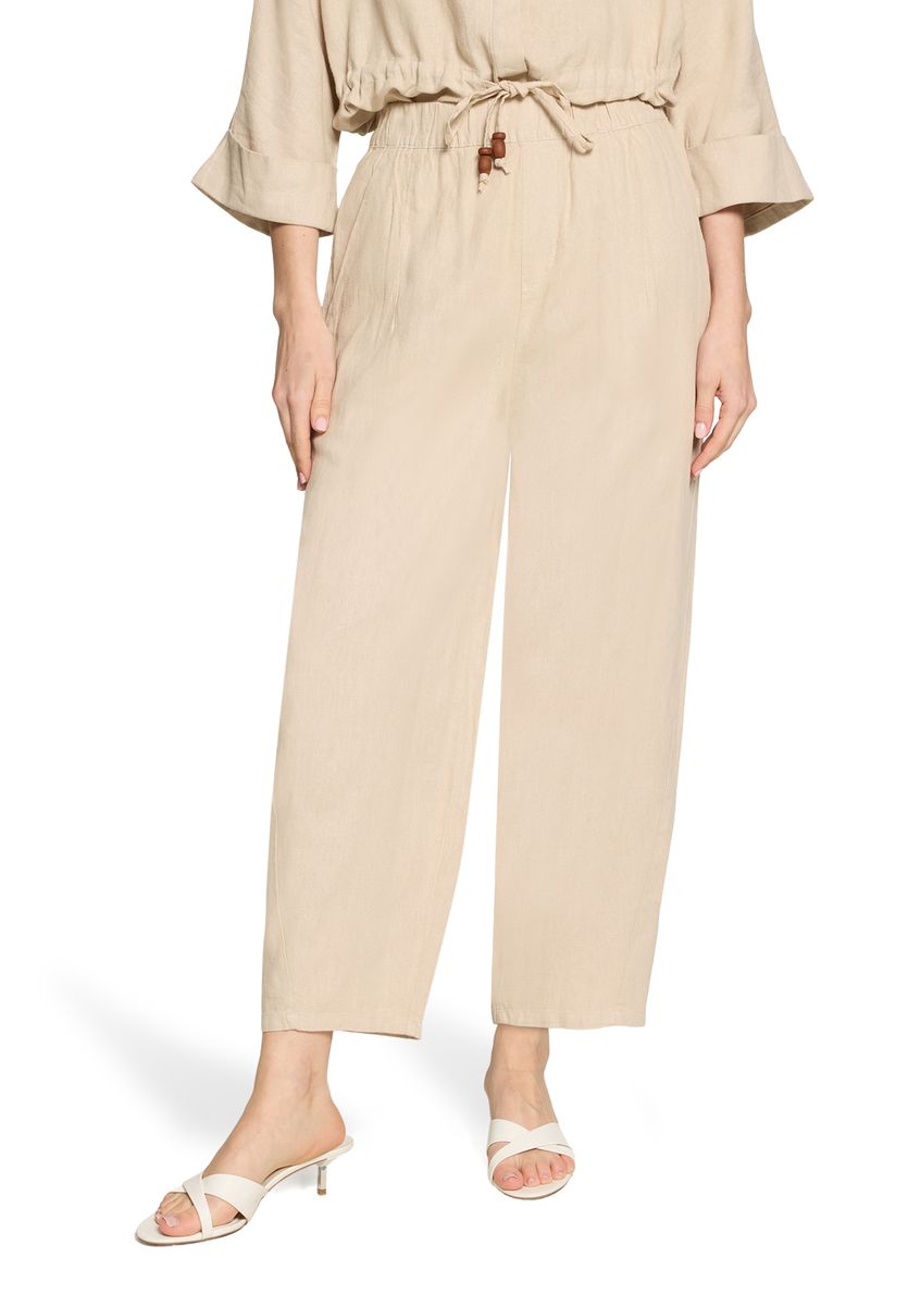Lässige Stoffhose mit Kordelzug
