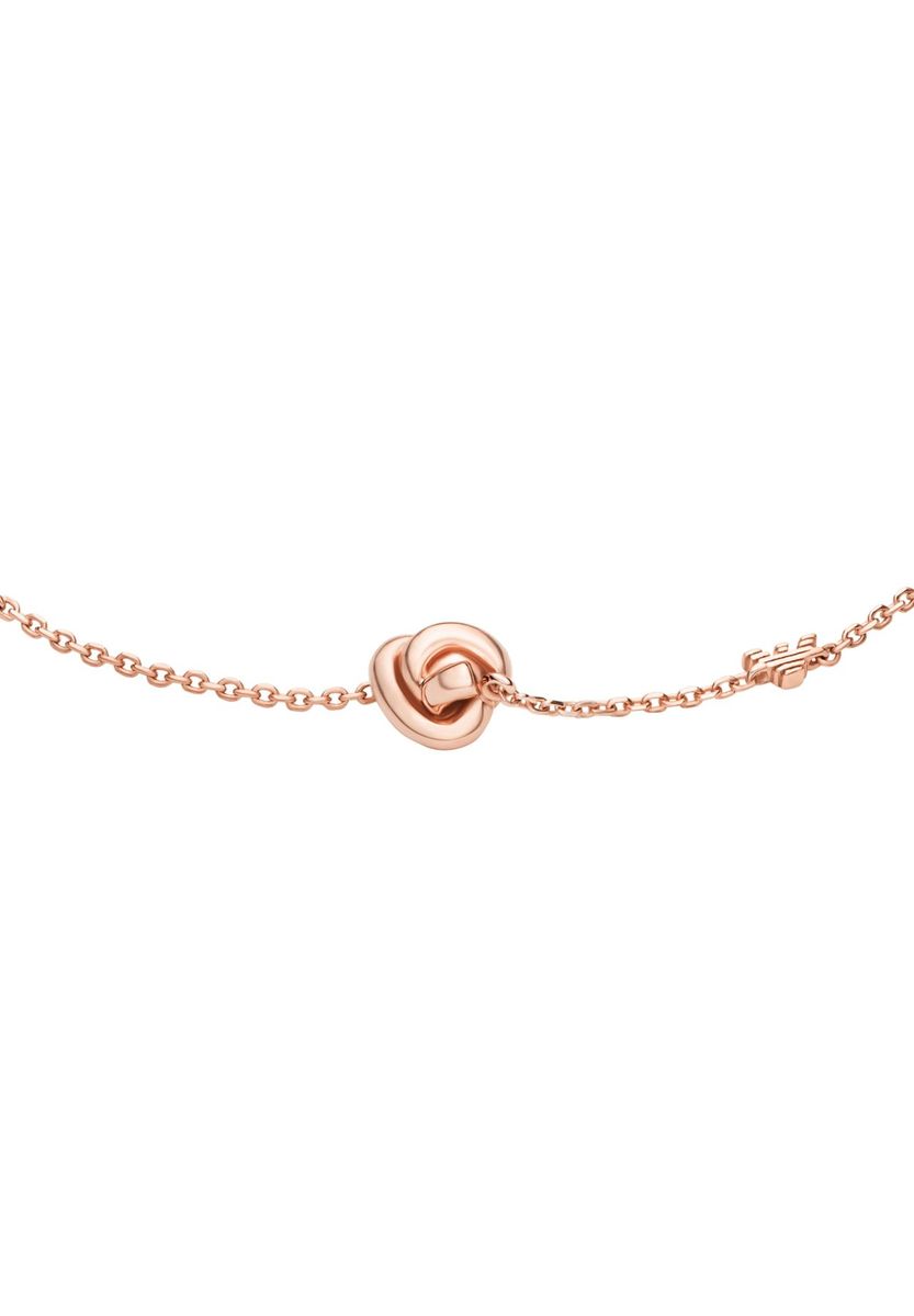 Elegantes Roségold-Armband mit Knotendetail