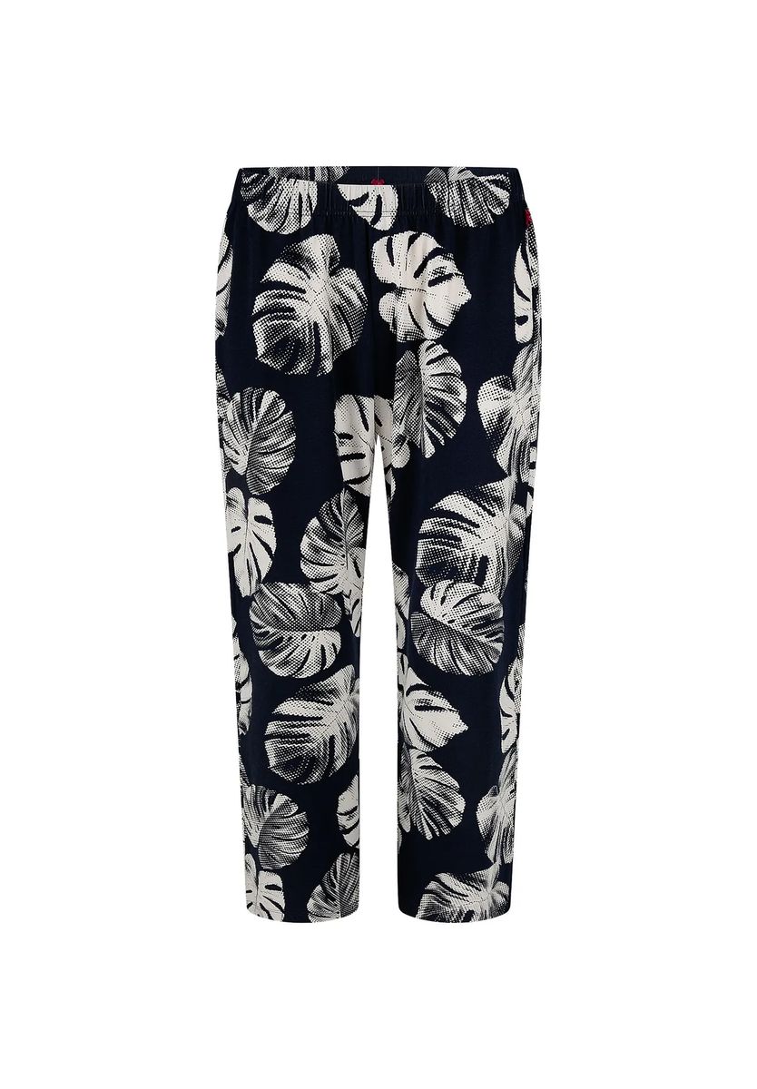 Loungewear-Hose mit Monstera-Muster