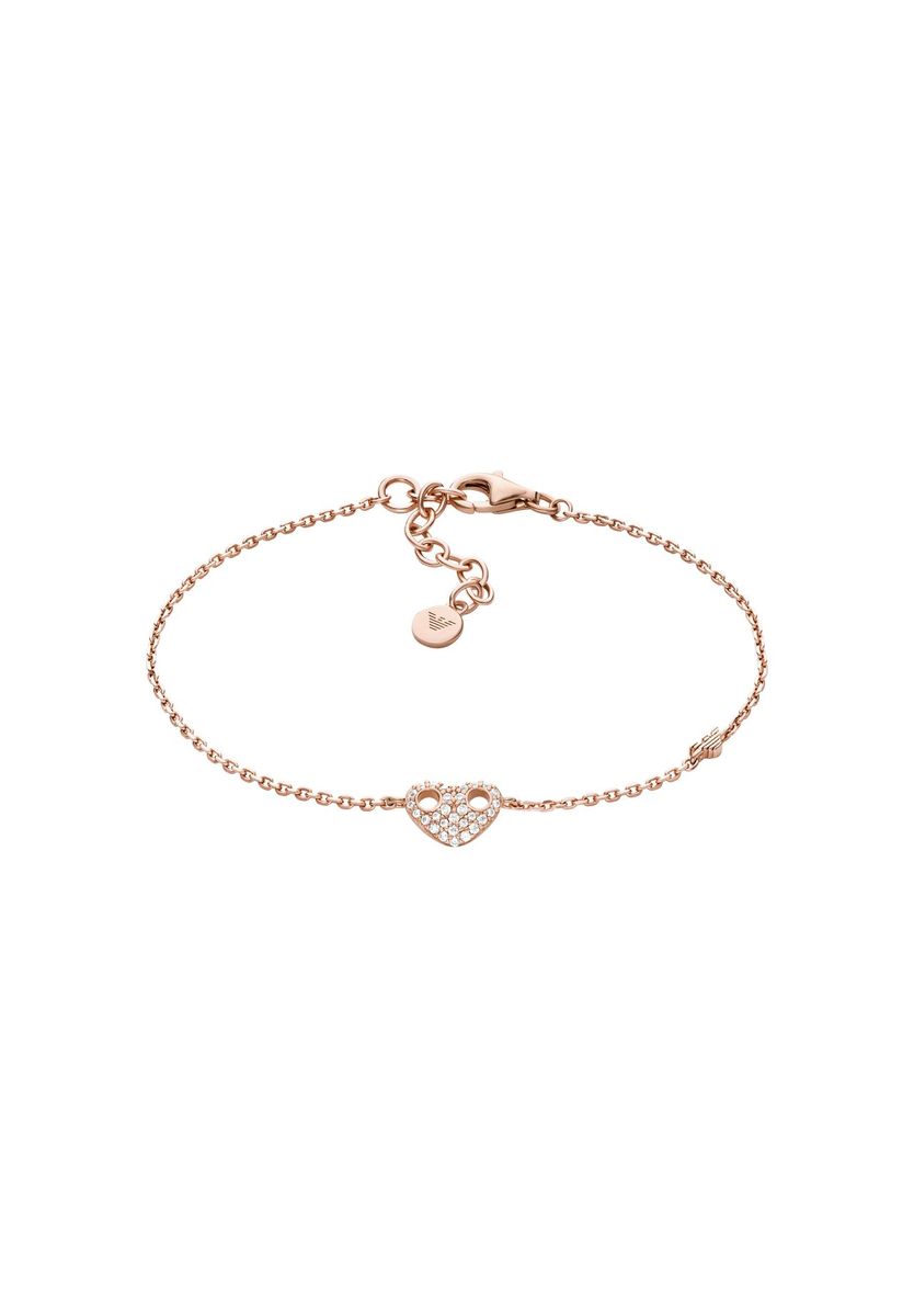 Filigranes Kettengliedarmband mit Herzanhänger