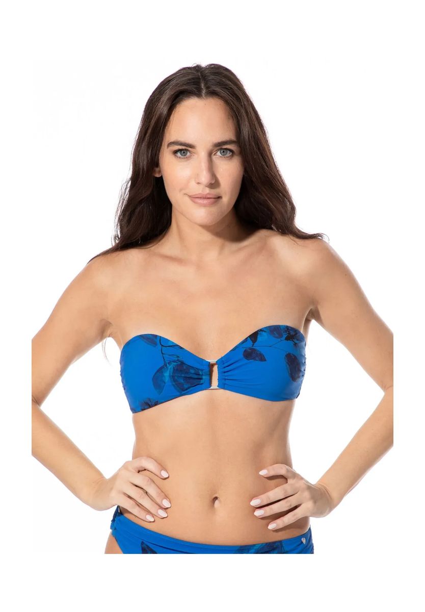 Bandeau mit Blumenprint und Ringdetail