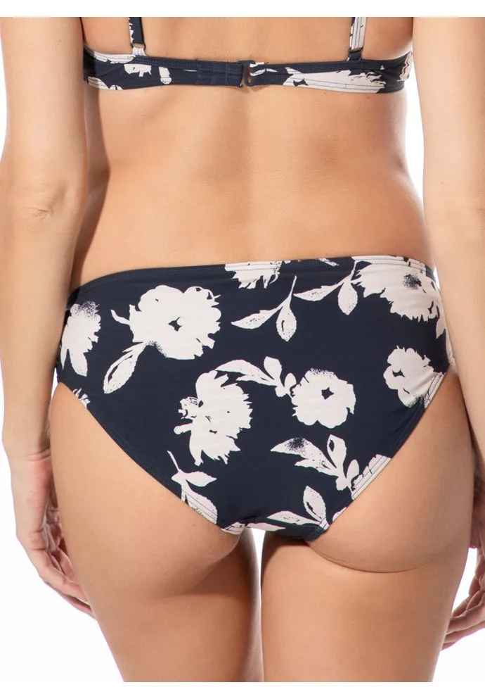 Bikini-Hose mit großem Blumenmuster