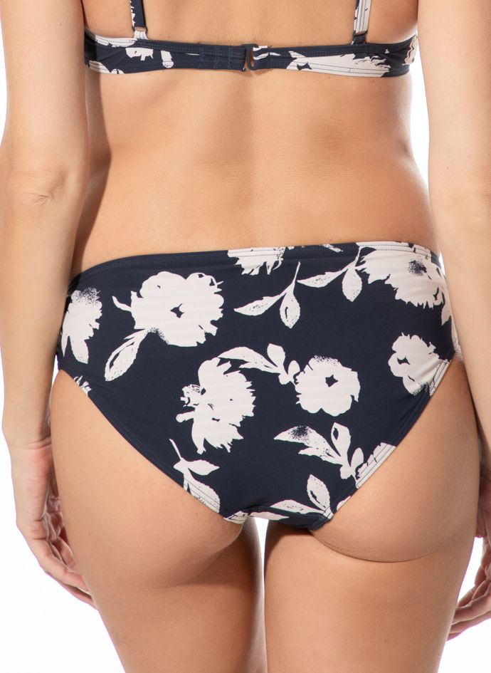 Bikini-Hose mit großem Blumenmuster