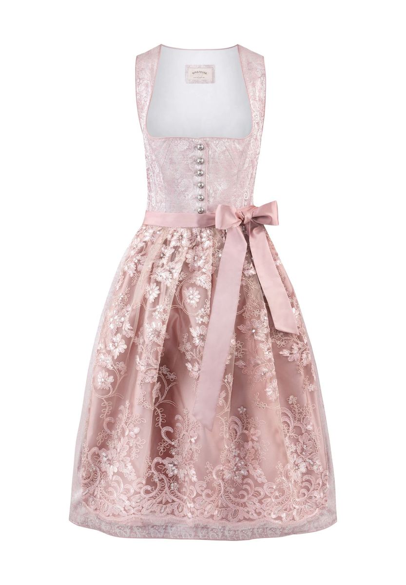Elegantes Paisley-Muster Midi Dirndl