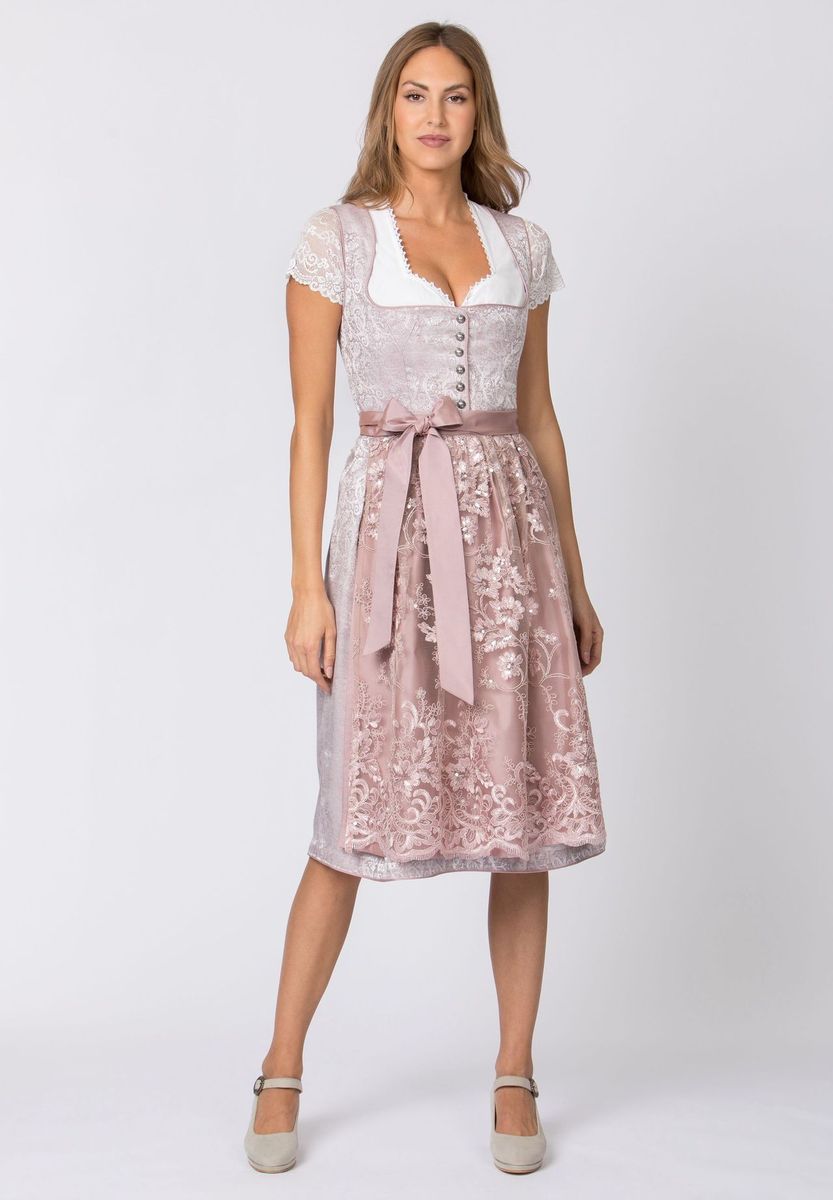 Elegantes Paisley-Muster Midi Dirndl
