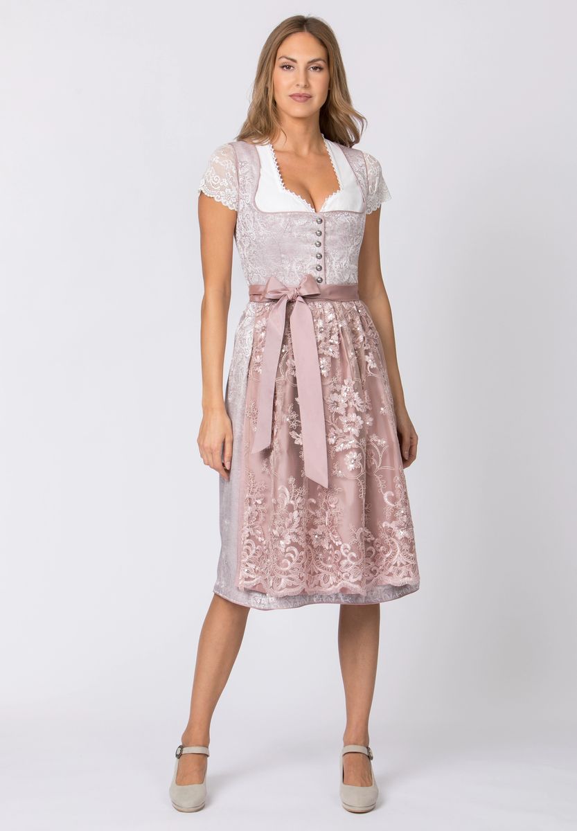 Elegantes Paisley-Muster Midi Dirndl