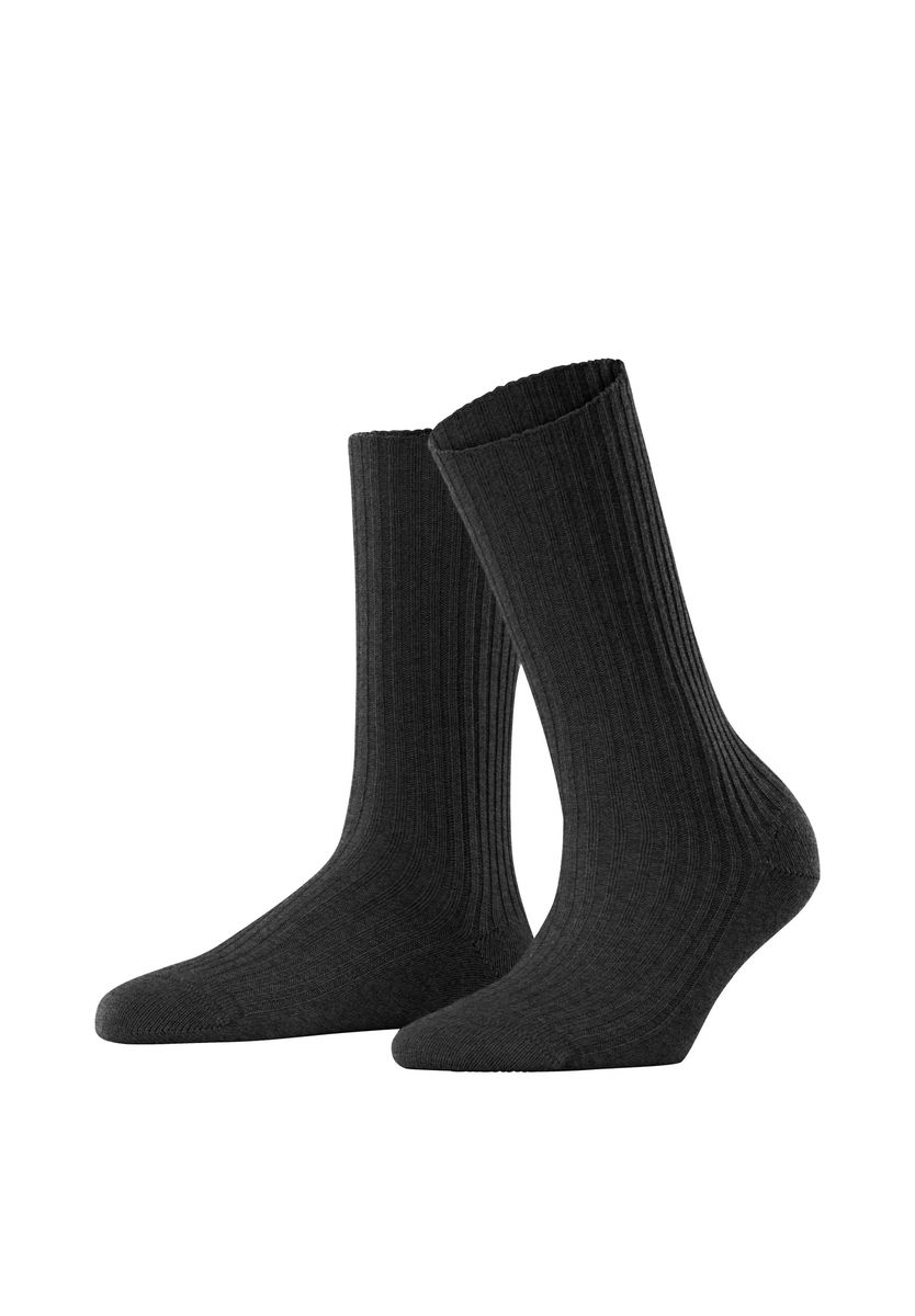 Gerippte Merino- und Kaschmirsocken