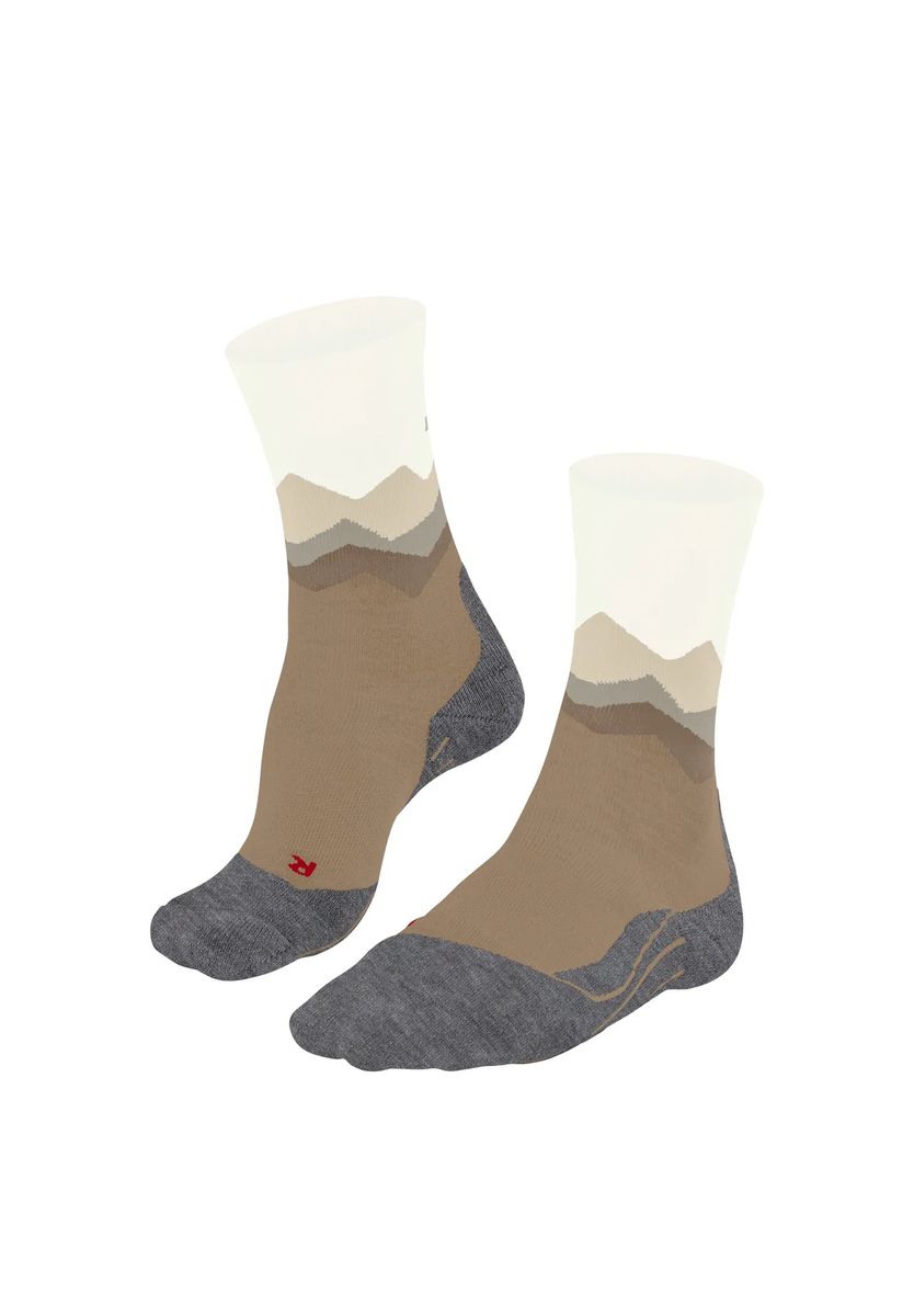 Gepolsterte Wandersocken mit Bergsilhouette