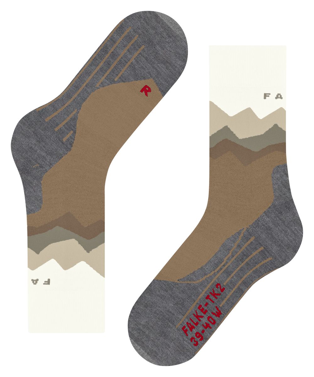 Gepolsterte Wandersocken mit Bergsilhouette
