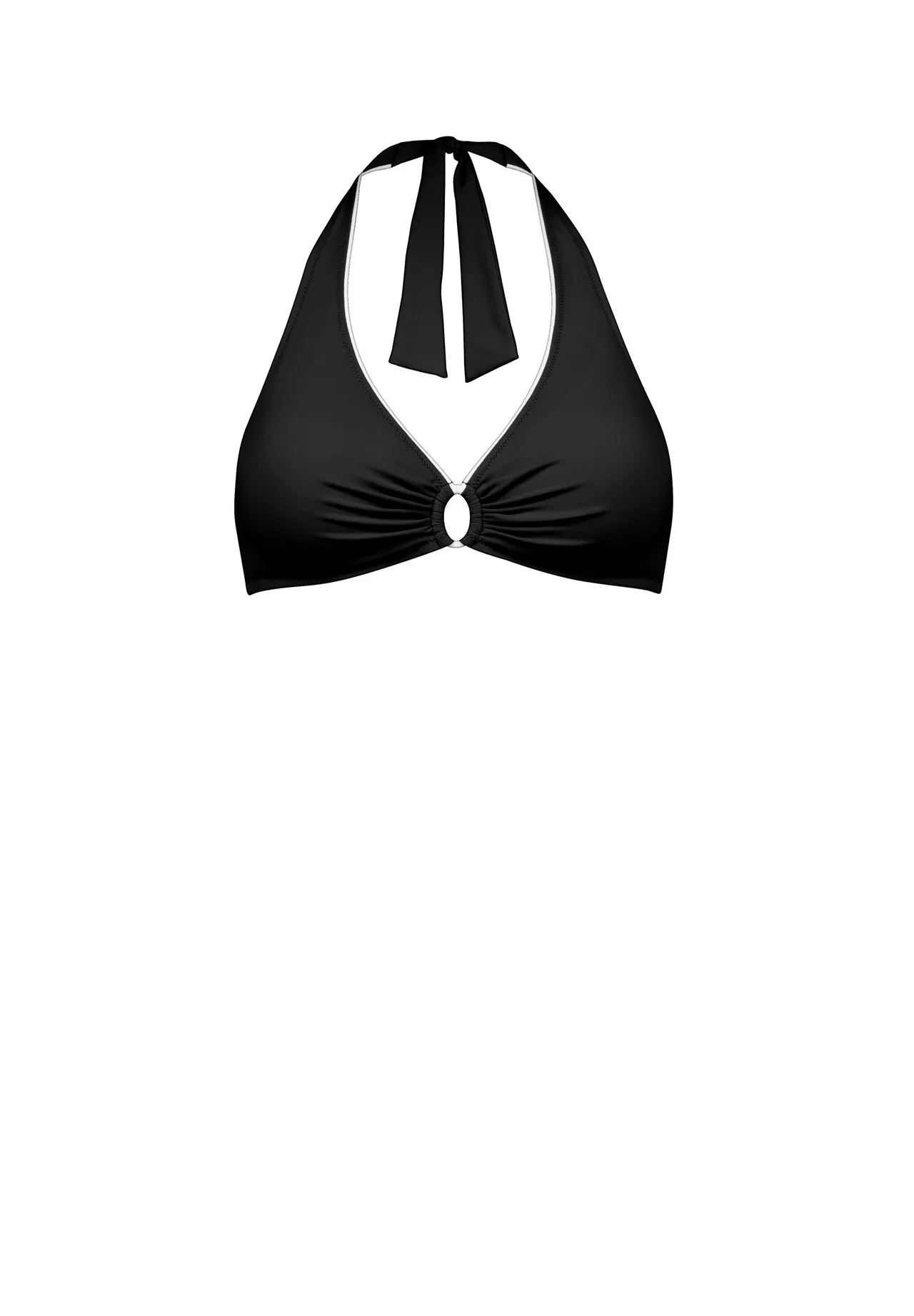 Neckholder-Top mit Ring-Detail