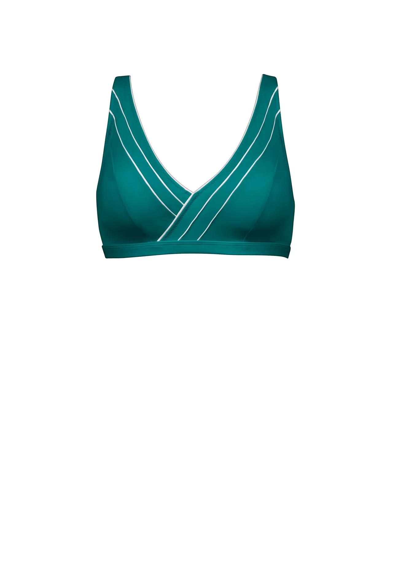 Sportliches Bikini-Bustier in Wickeloptik