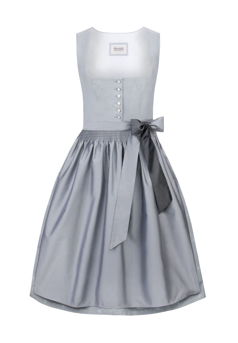 Klassisches Dirndl aus Leinen und Baumwolle