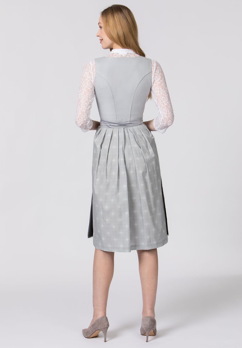 Klassisches Dirndl aus Leinen und Baumwolle