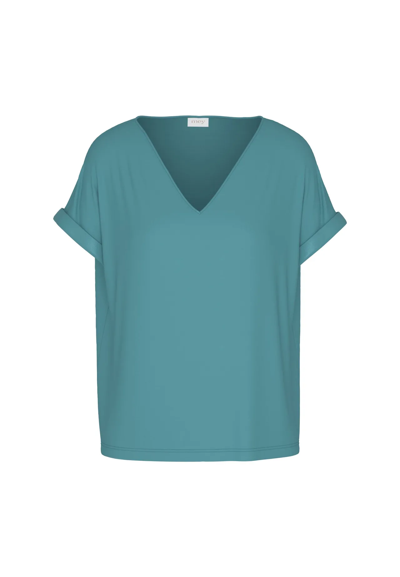 V-Ausschnitt Top mit Satindetails