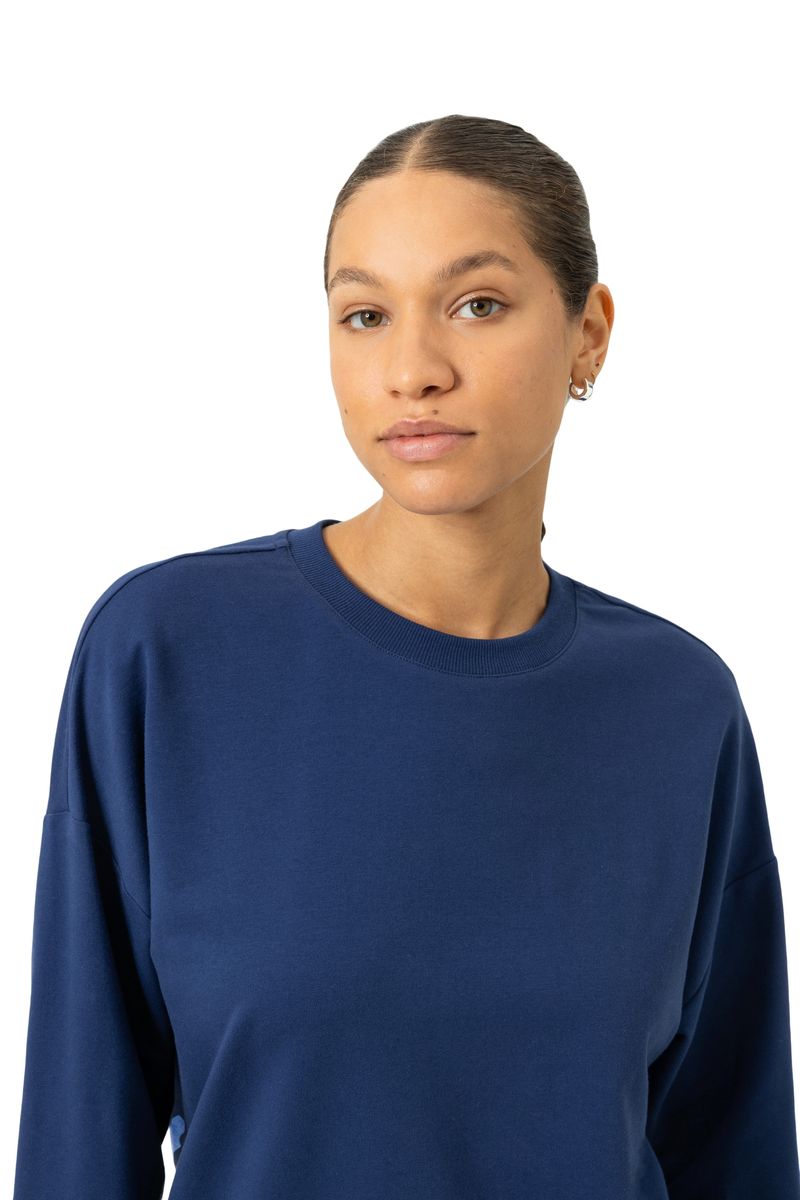 Gemütliches Loungewear-Sweatshirt mit Rundhalsausschnitt