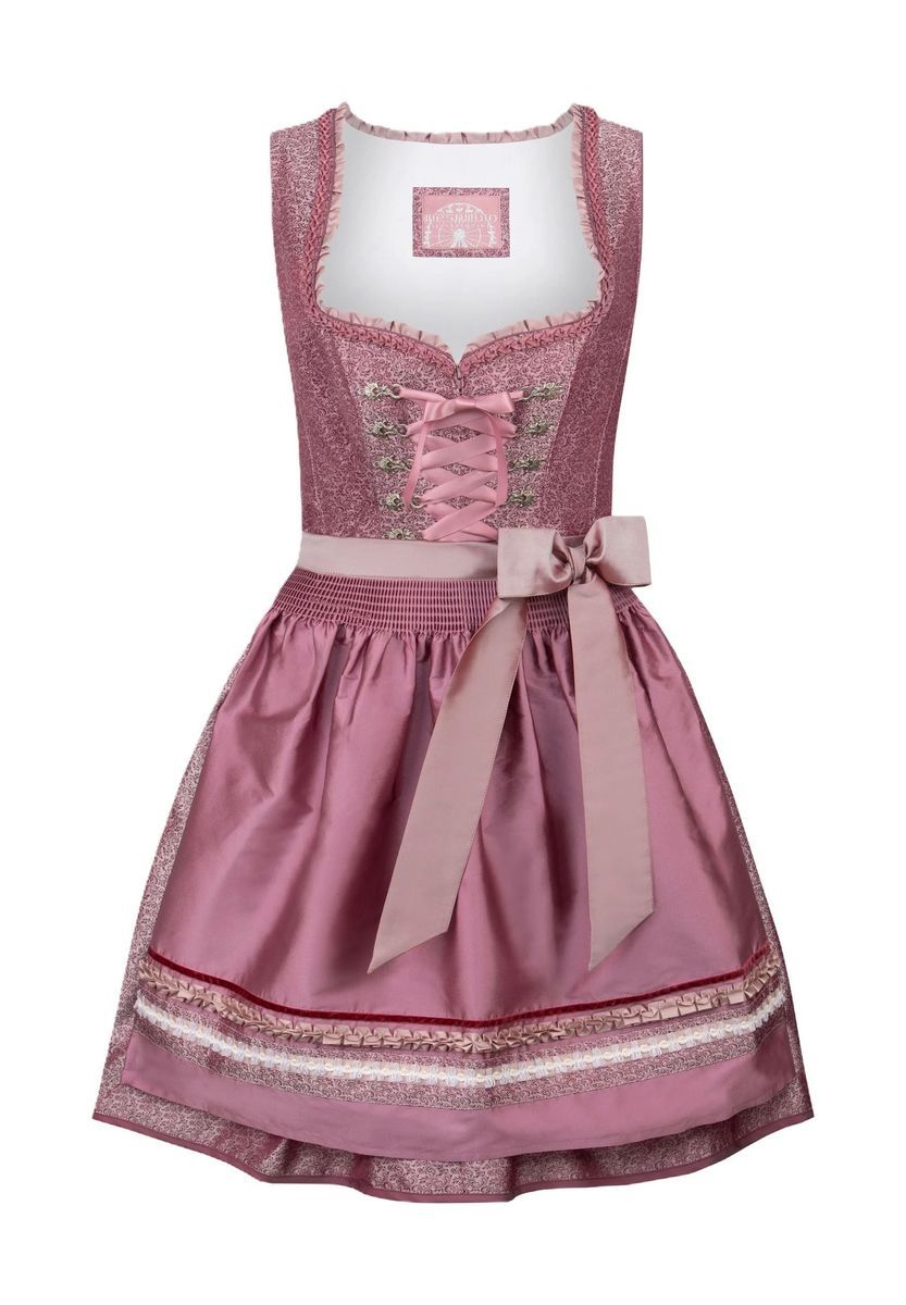 Jacquard-Dirndl mit Zierschürze