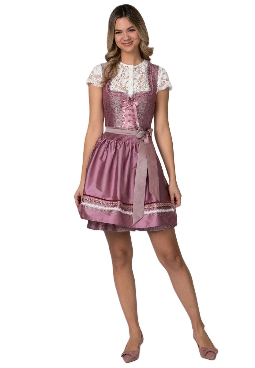 Jacquard-Dirndl mit Zierschürze