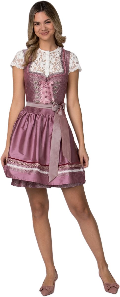 Jacquard-Dirndl mit Zierschürze