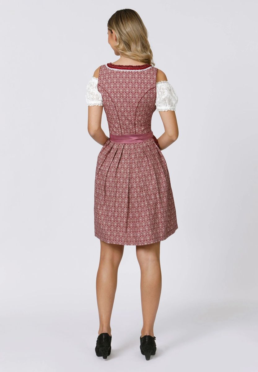 Elegantes Traditions-Dirndl mit Spitzenschürze