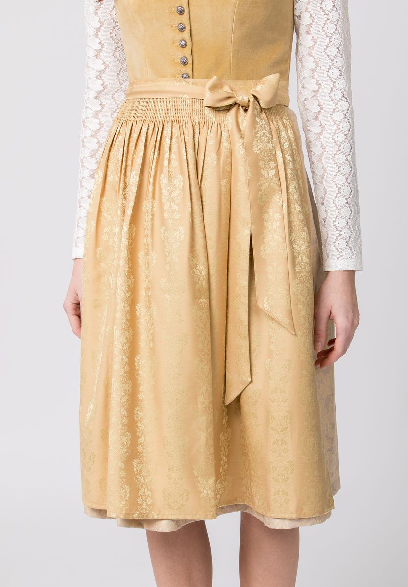 Elegantes Samt- und Jacquard-Dirndl