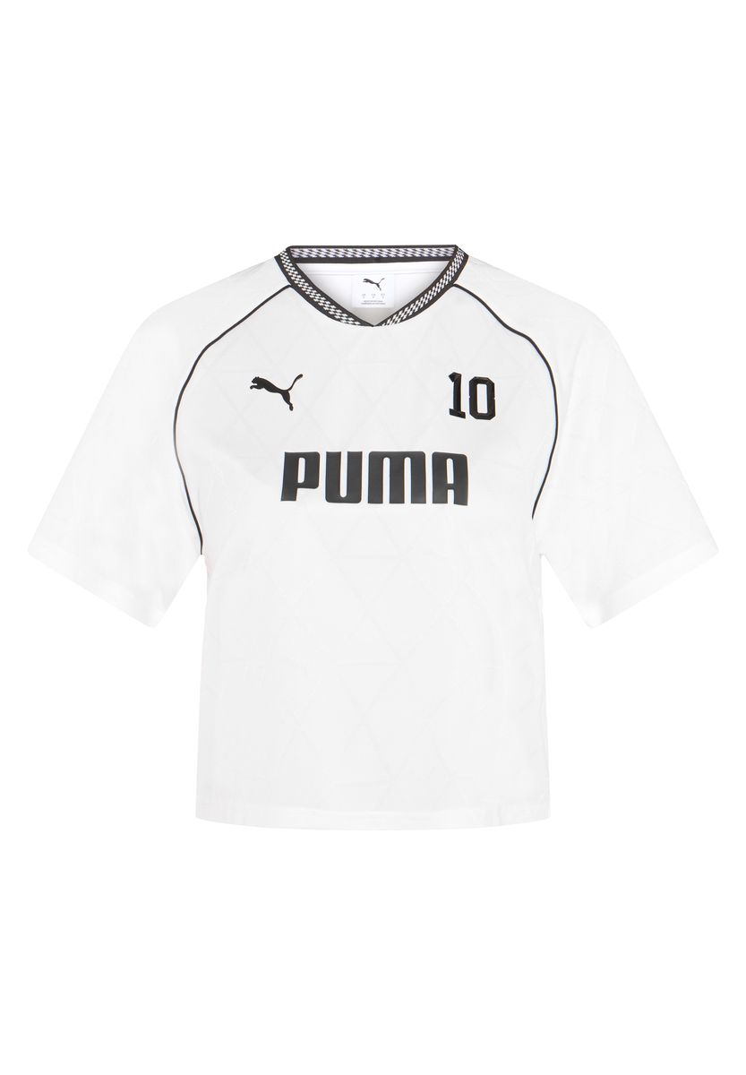 Lässiges Grafik-Jersey mit V-Ausschnitt