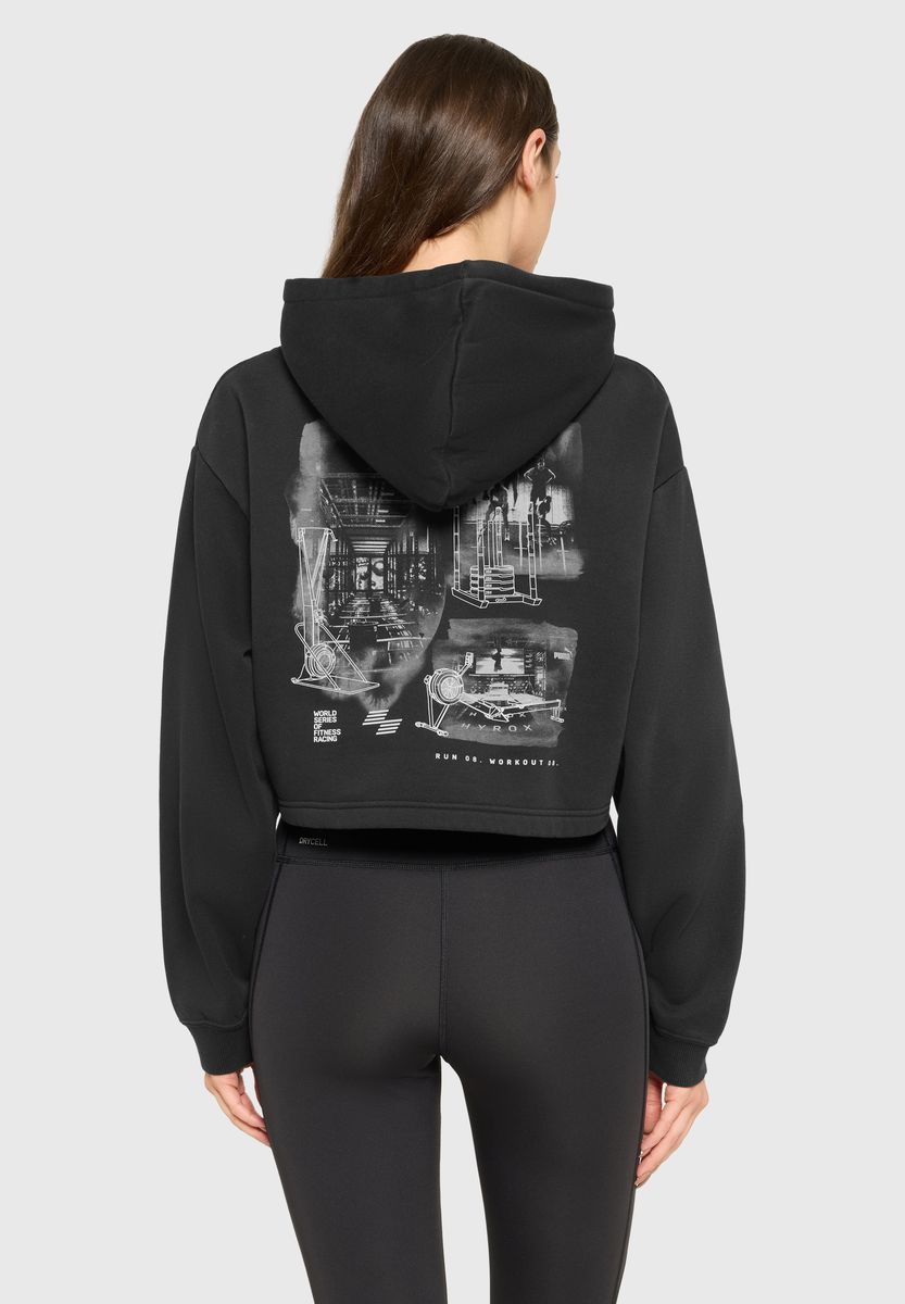 Kurzer Grafik-Performance-Hoodie