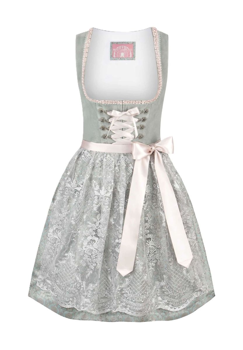 Elegantes Samtdirndl mit Spitze