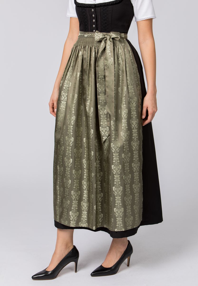 Elegante Jacquard-Dirndlschürze mit Ornamenten