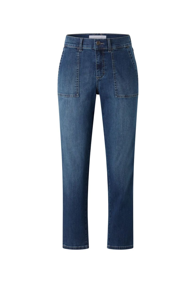 7/8-Jeans mit aufgesetzten Taschen