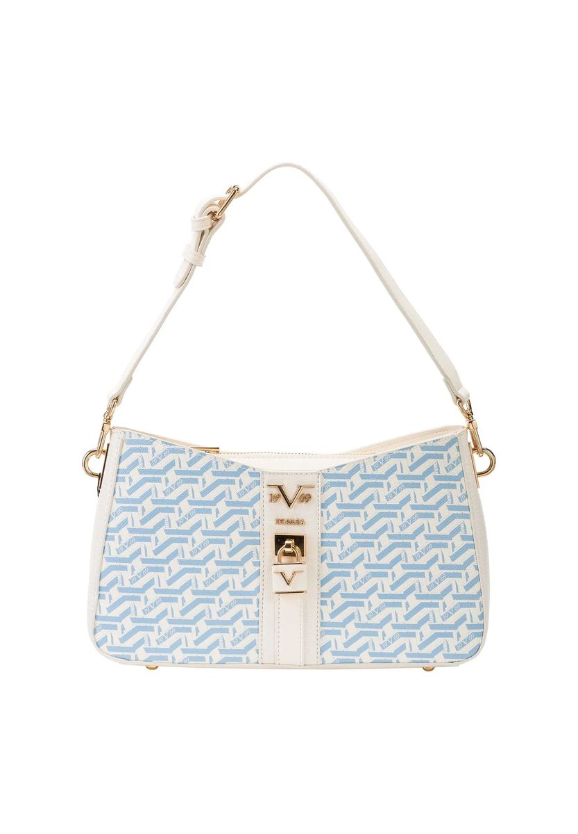 Schultertasche mit geometrischem Muster