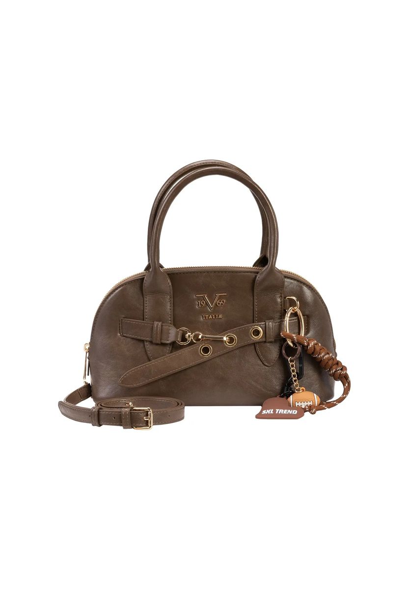 Kompakte strukturierte Dome-Handtasche