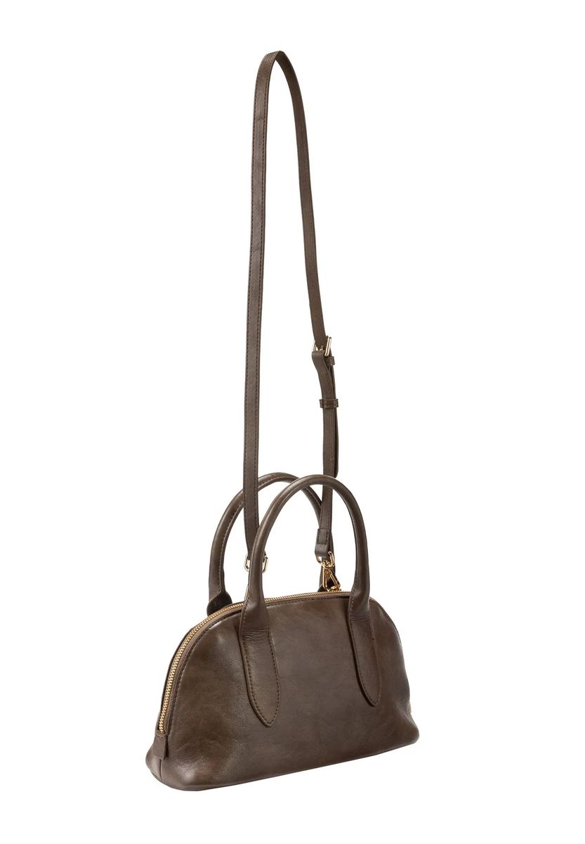 Kompakte strukturierte Dome-Handtasche