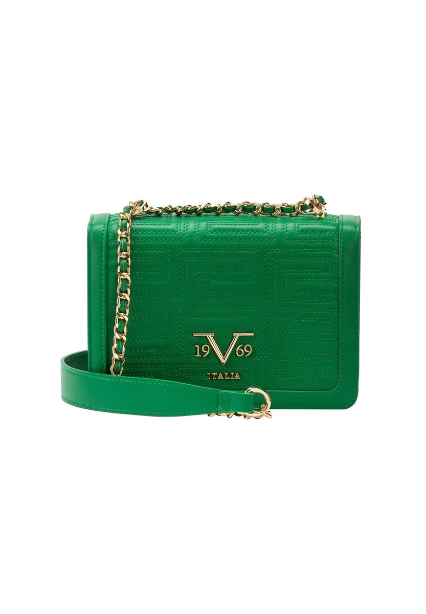 Elegante Schultertasche mit geometrischer Prägung