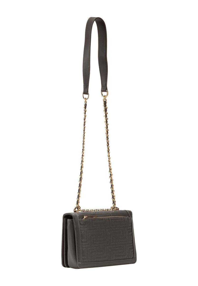 Schultertasche mit geometrischer Prägung