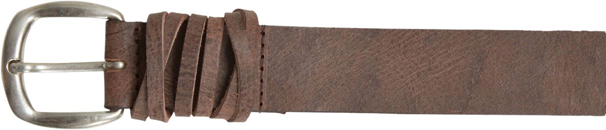 Rustikaler Ledergürtel mit Zierriemen