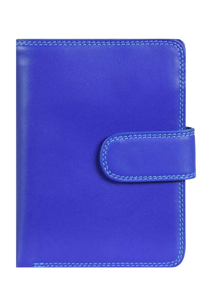 Lederbrieftasche mit Druckknopf-Lasche