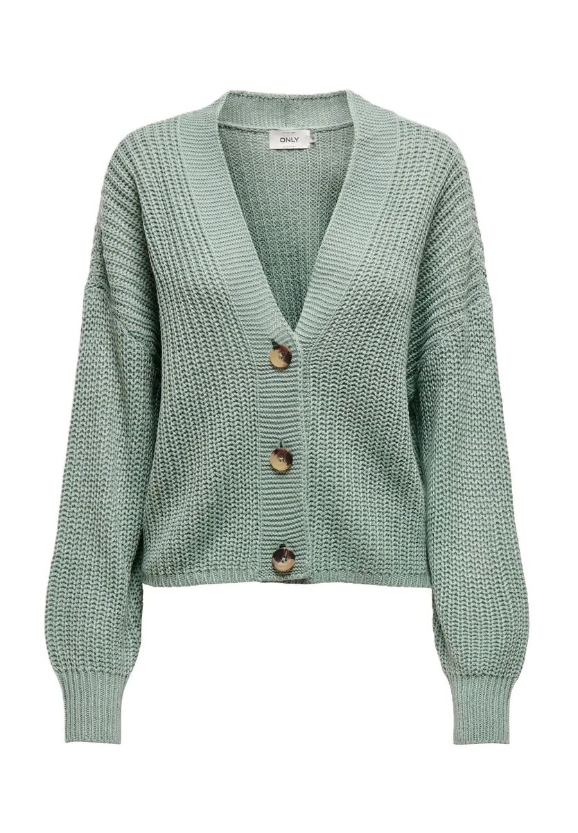Kurze Strickjacke in Grobstrick