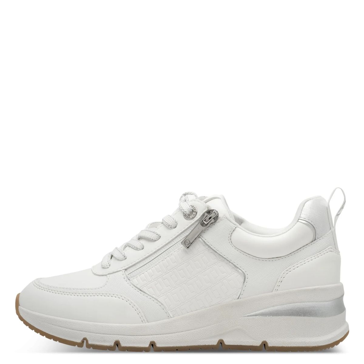 Minimalistischer Keilsneaker mit Reißverschluss