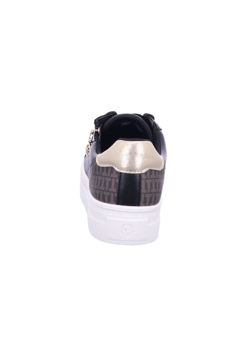 Plateau-Sneaker mit Monogramm-Muster und Reißverschluss