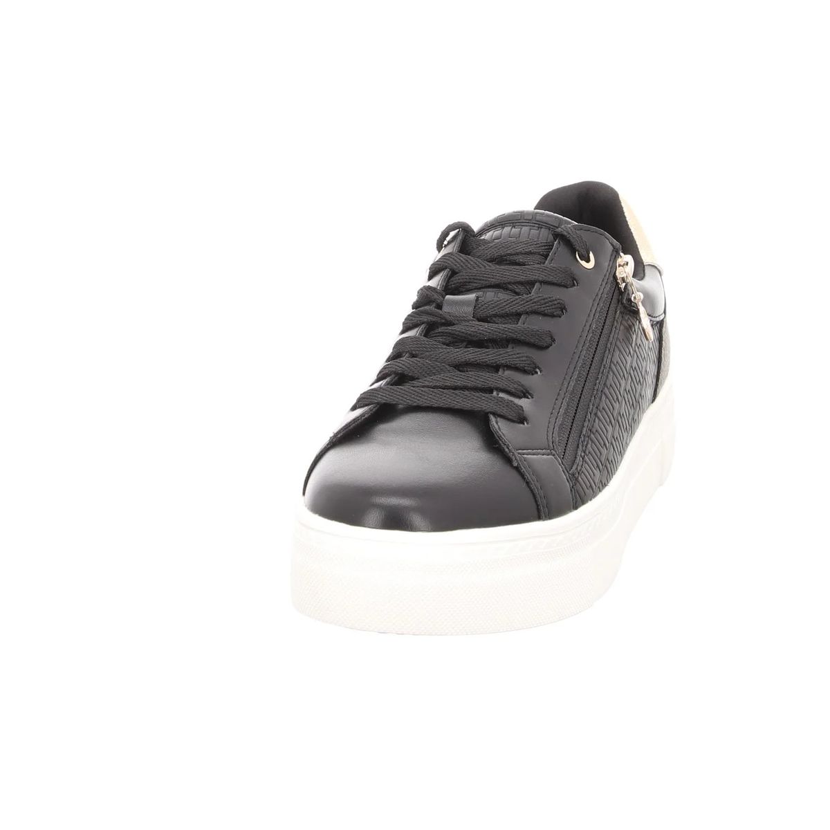 Plateau-Sneaker mit Monogramm-Muster und Reißverschluss