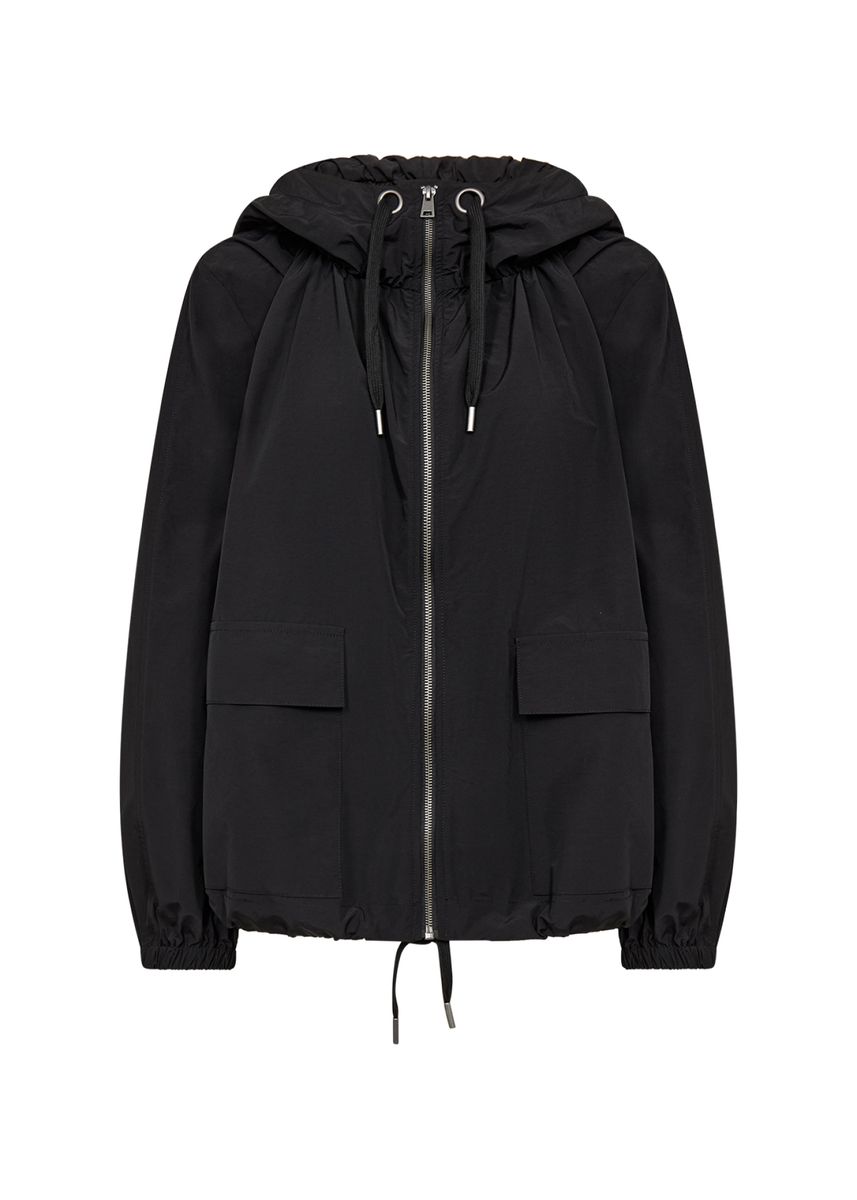 Weite Utility-Jacke mit Kapuze
