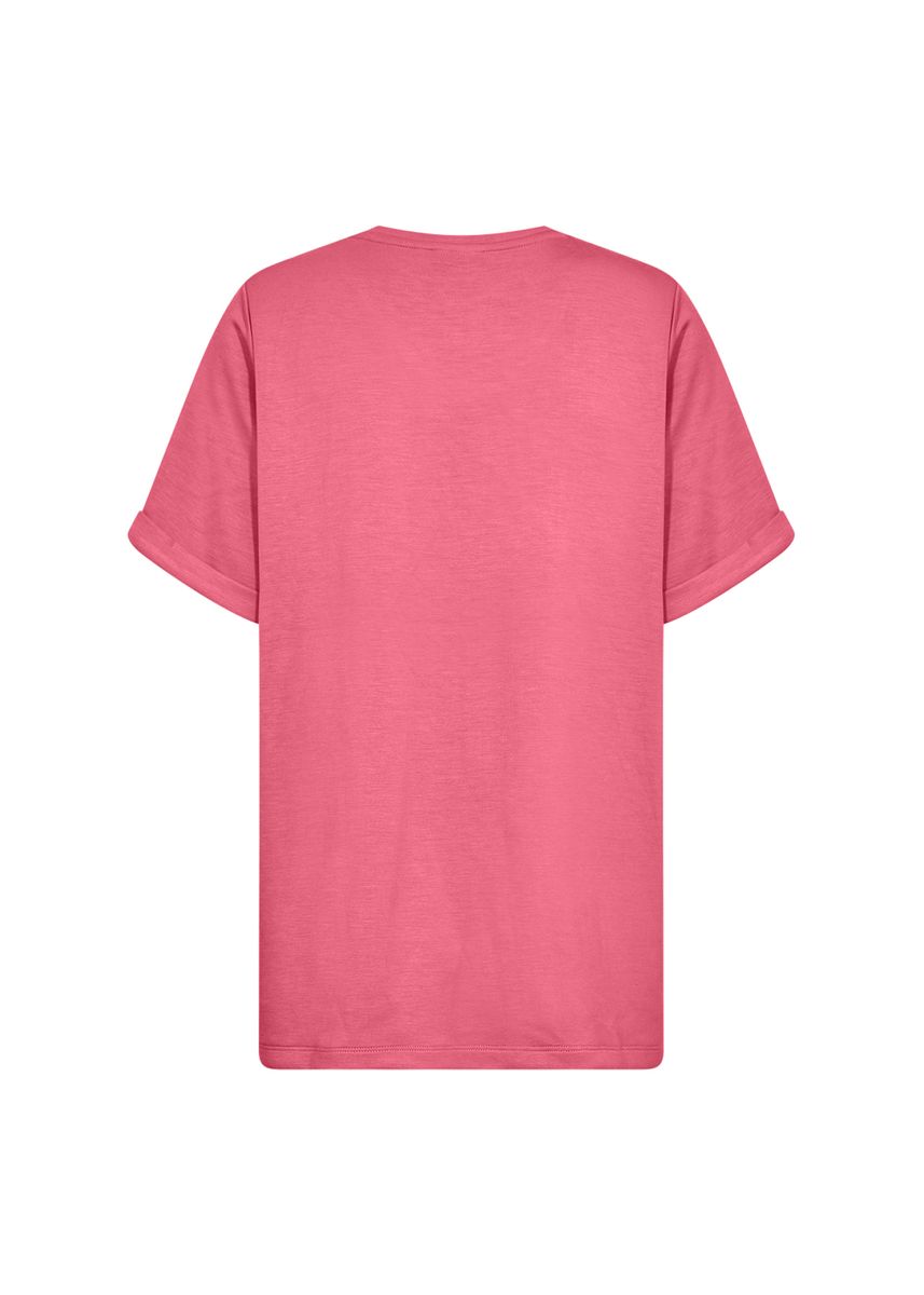 V-Ausschnitt T-Shirt mit California-Schriftzug