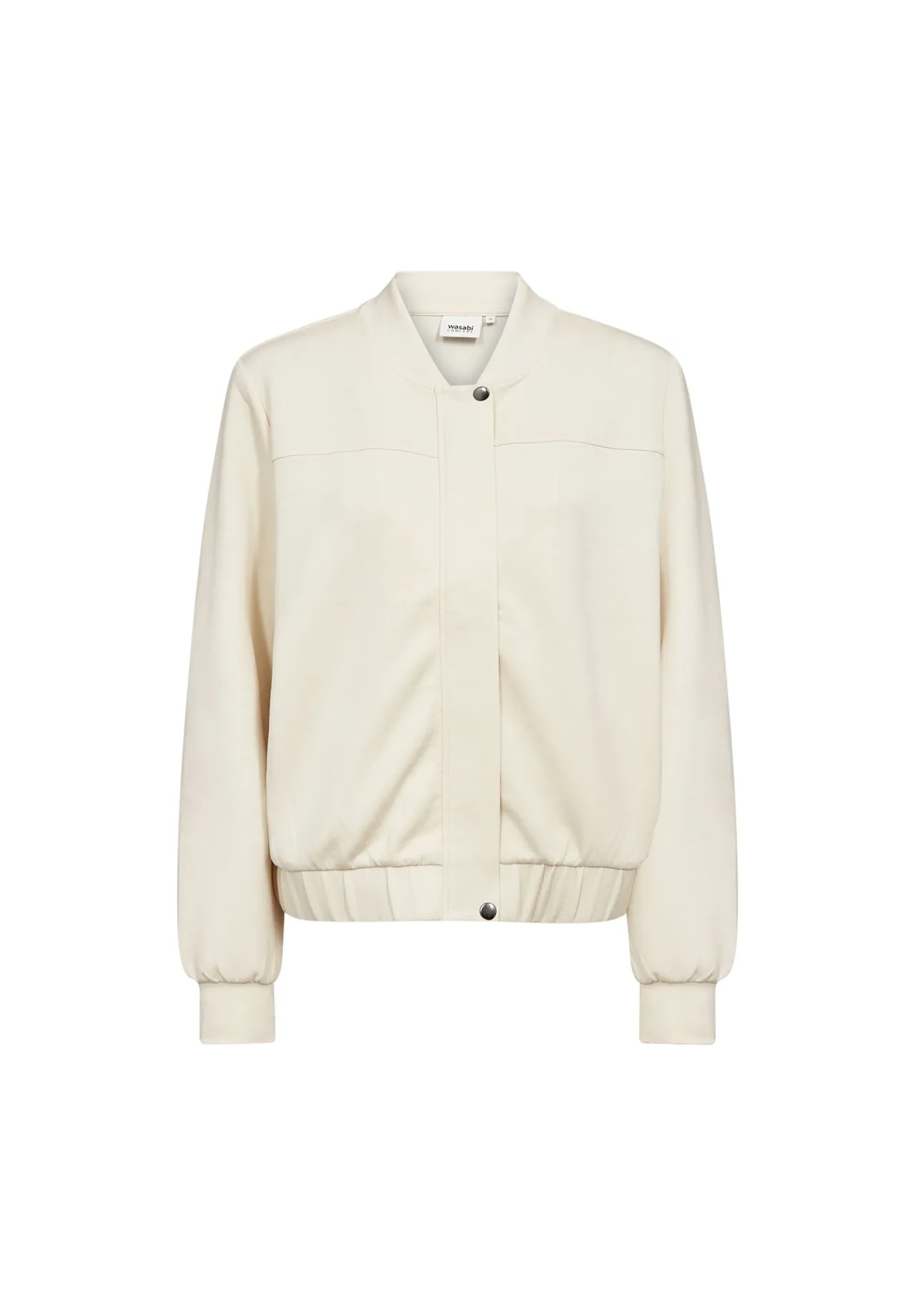 Minimalistische Bomberjacke mit Druckknöpfen
