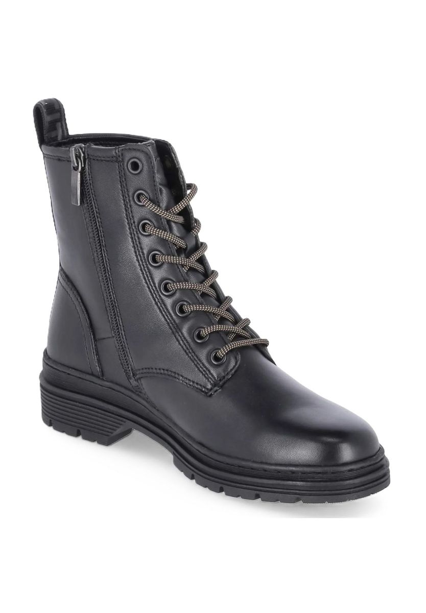 Schnürstiefeletten mit Reißverschluss