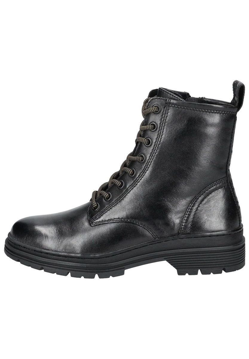 Schnürstiefeletten mit Reißverschluss