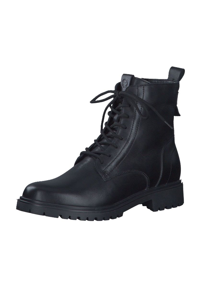 Klassische Leder Schnürstiefeletten
