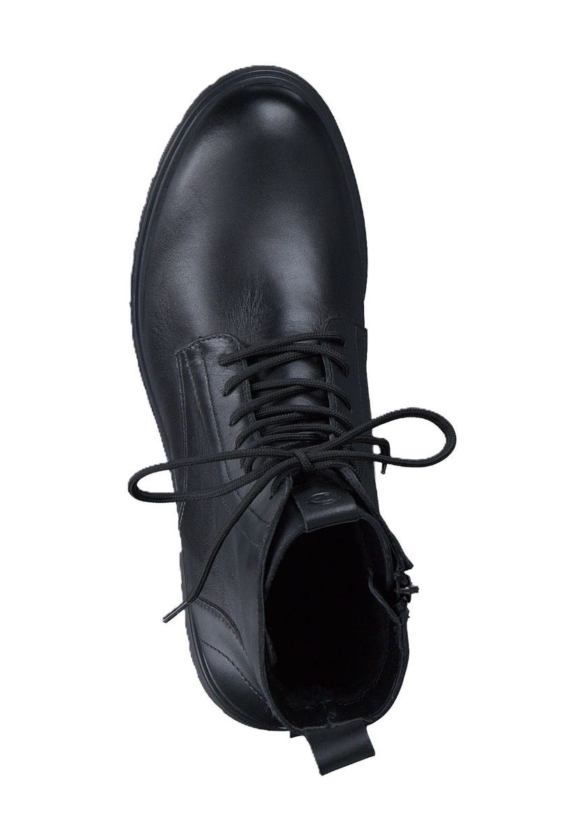 Klassische Leder Schnürstiefeletten