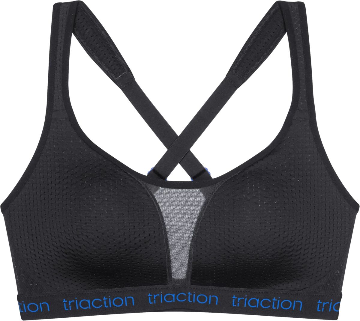 Bügelloser Mesh-Ausschnitt Sport-BH